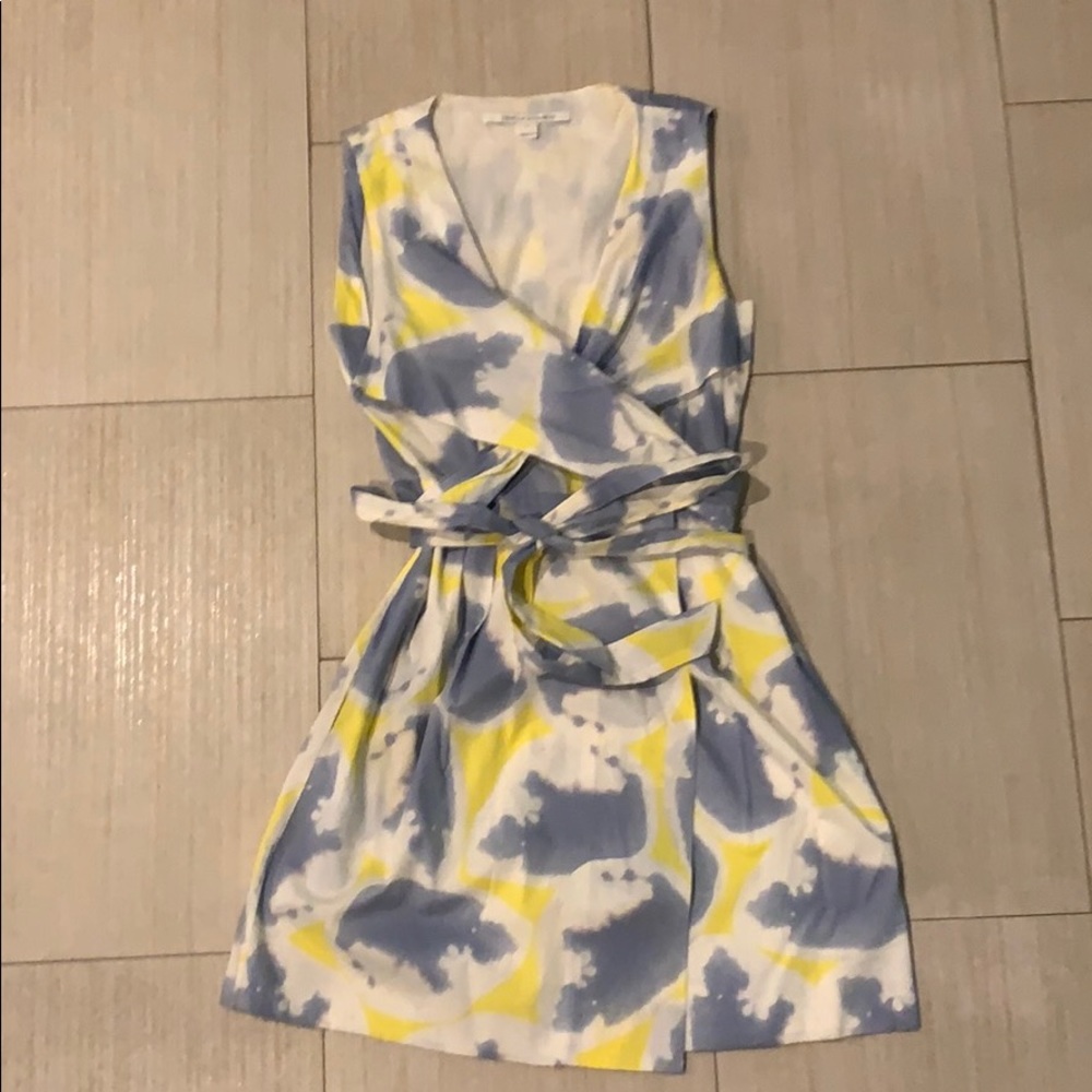 Diane von Furstenberg watercolor wrap dress